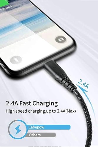 Miniatura 2 de 3 Pack 6FT Long USB A to Lightning Fast Charging Cord Apple MFi Certified Compatible for iPhone 14 13 12 11 Pro/Pro Max/Plus XR XS X 8 iPad,Car