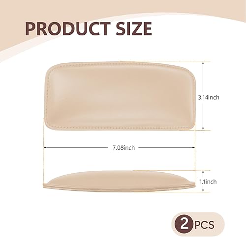 Miniatura 2 de 2 cojines protectores para consola central de automóvil, 7.0 x 3.1 pulgadas, impermeables, de esponja suave, para marco de vehículo, almohadillas