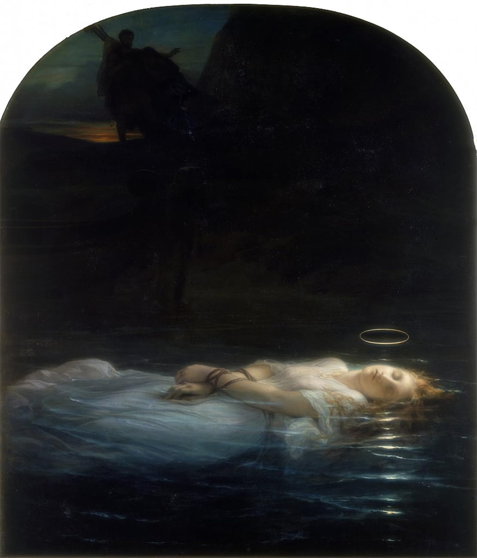 ARTXLXXBN Famous Print Painting Colorful Art Print the Young Martyr by Paul Delaroche Canvas Art Decorations for Home Decor 60x90cm