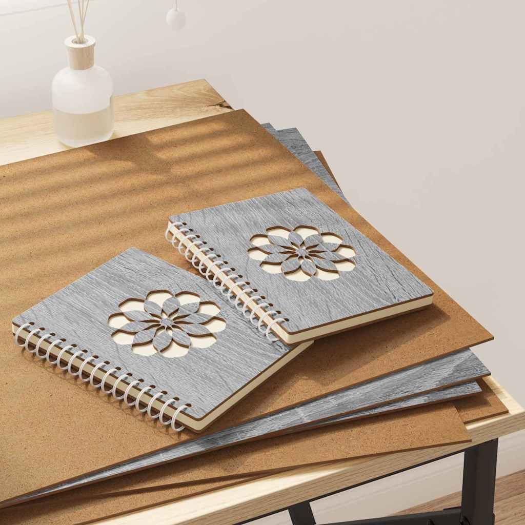 Dekoplatten 12 Stück 40x60x0.27 cm Graues Sonoma | Glatte Holzwerkstoff-Oberfläche, leicht schneidbar, vielseitig für Bastelprojekte, pflegeleicht mit feuchtem Tuch