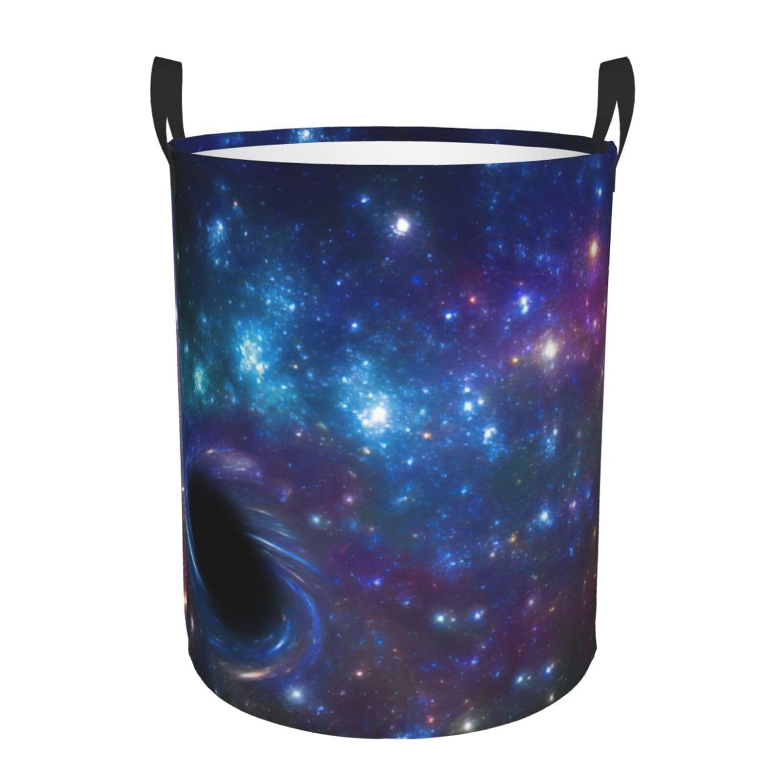 Panier à linge rond galaxie grand format pour simplifier la lessive