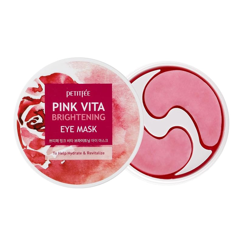 Petitfee Máscara para a Região dos Olhos com Rosa e Vitaminas B, 60 unidades (30 pares)