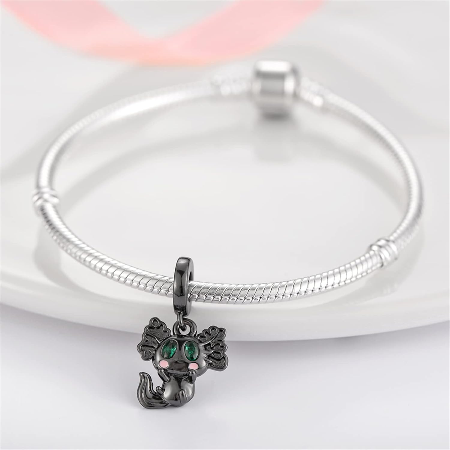 XinYouZhi Animal S925 Sterling Silver Bead Charms for Bracelets with Cubic Zirconia for Jewelry Making Birthday Valentines Day Charms for Women - Image 6