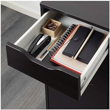 IKEA Alex Drawer Unit Drop File Storage Black-Brown 903.730.38 Size 14 1/8x27 1/2