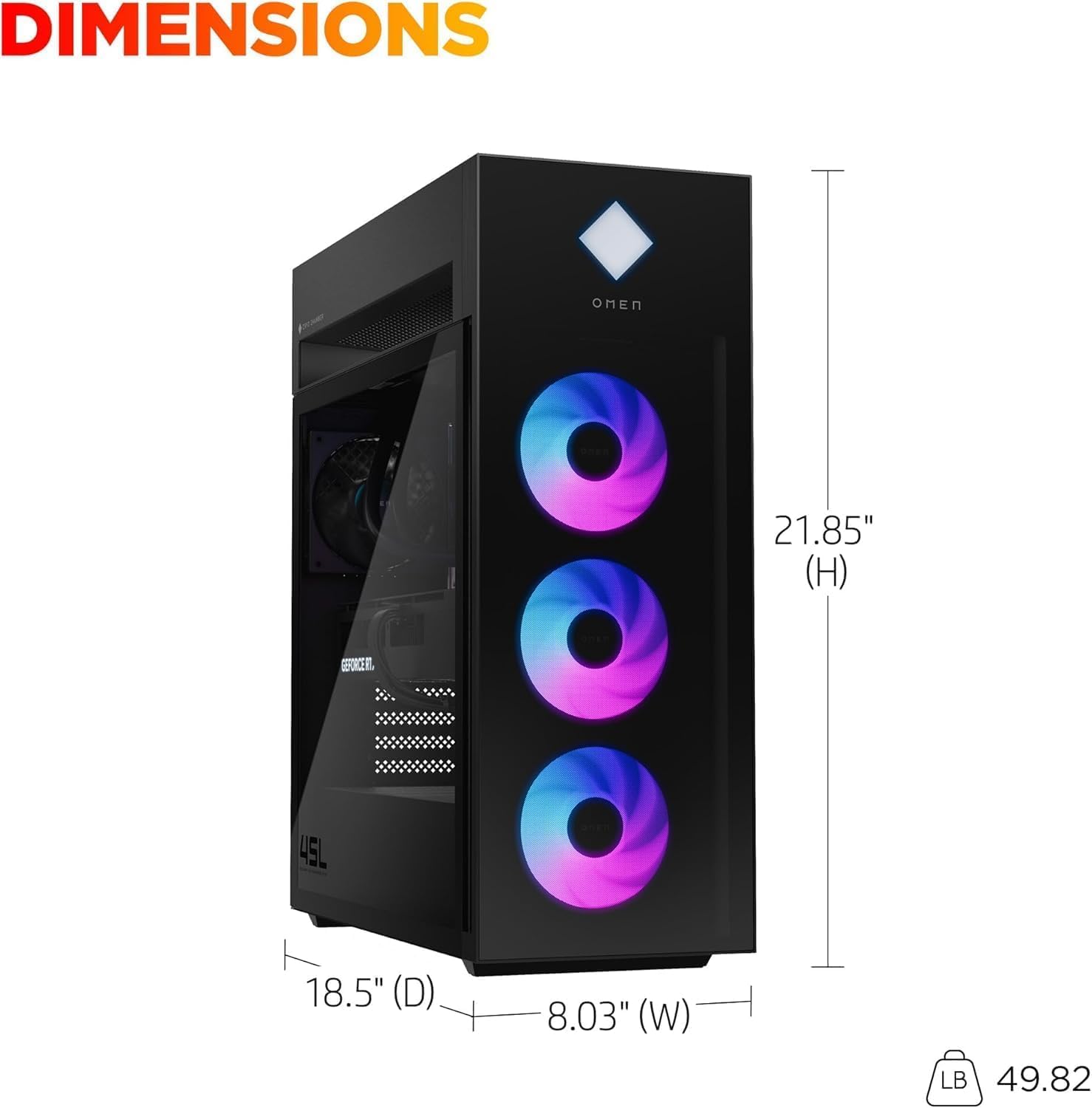 Amazon.com: HP OMEN 45L Gaming Desktop, NVIDIA RTX 5070 Ti 16GB