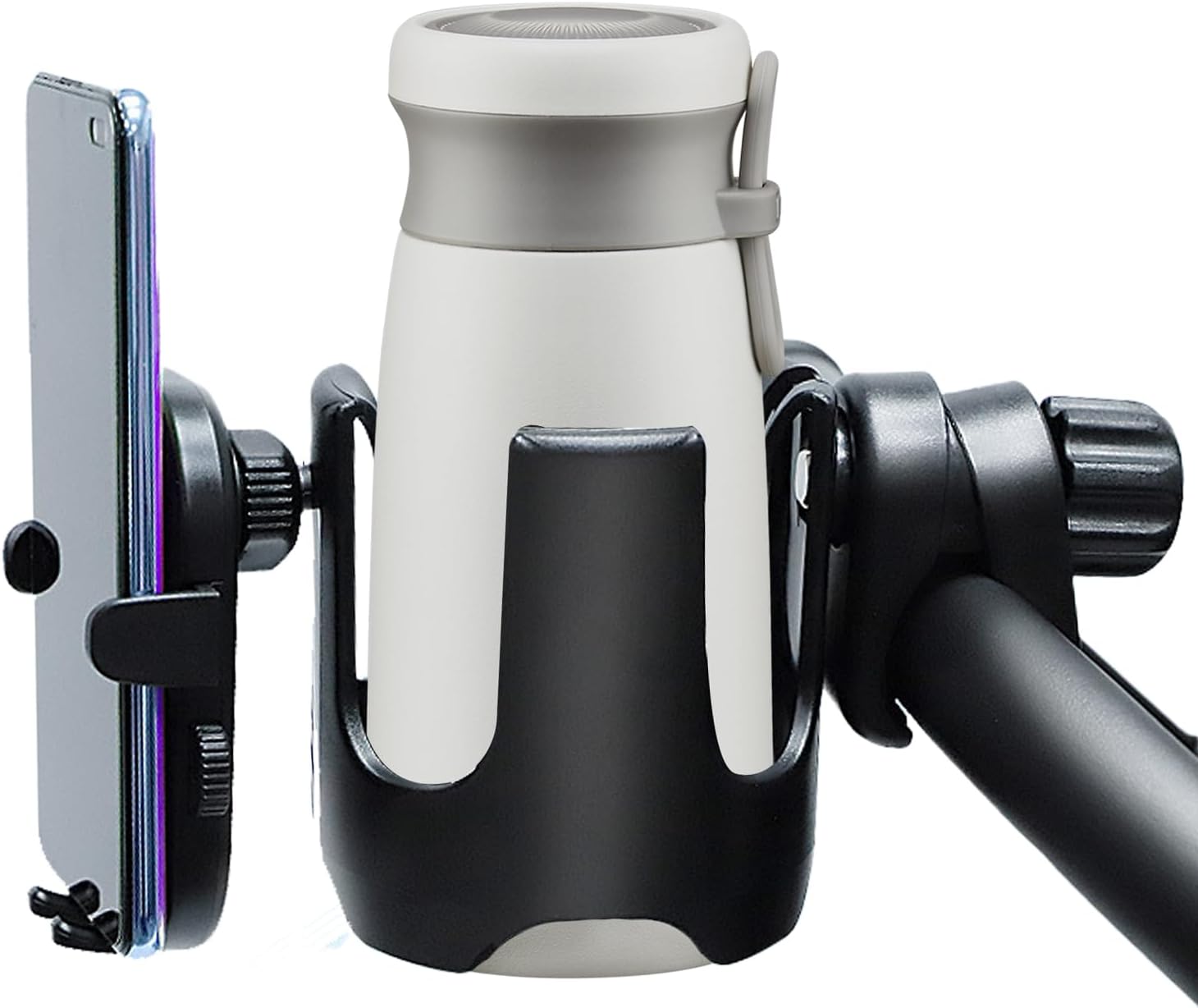 Mic Stand Cup Phone Holder 2-in-1 Beverage Device Accessory for Dance Studios Bands Symphonies Opera Rehearsals Stage Performances Music Stands Drum Racks All Stand Types