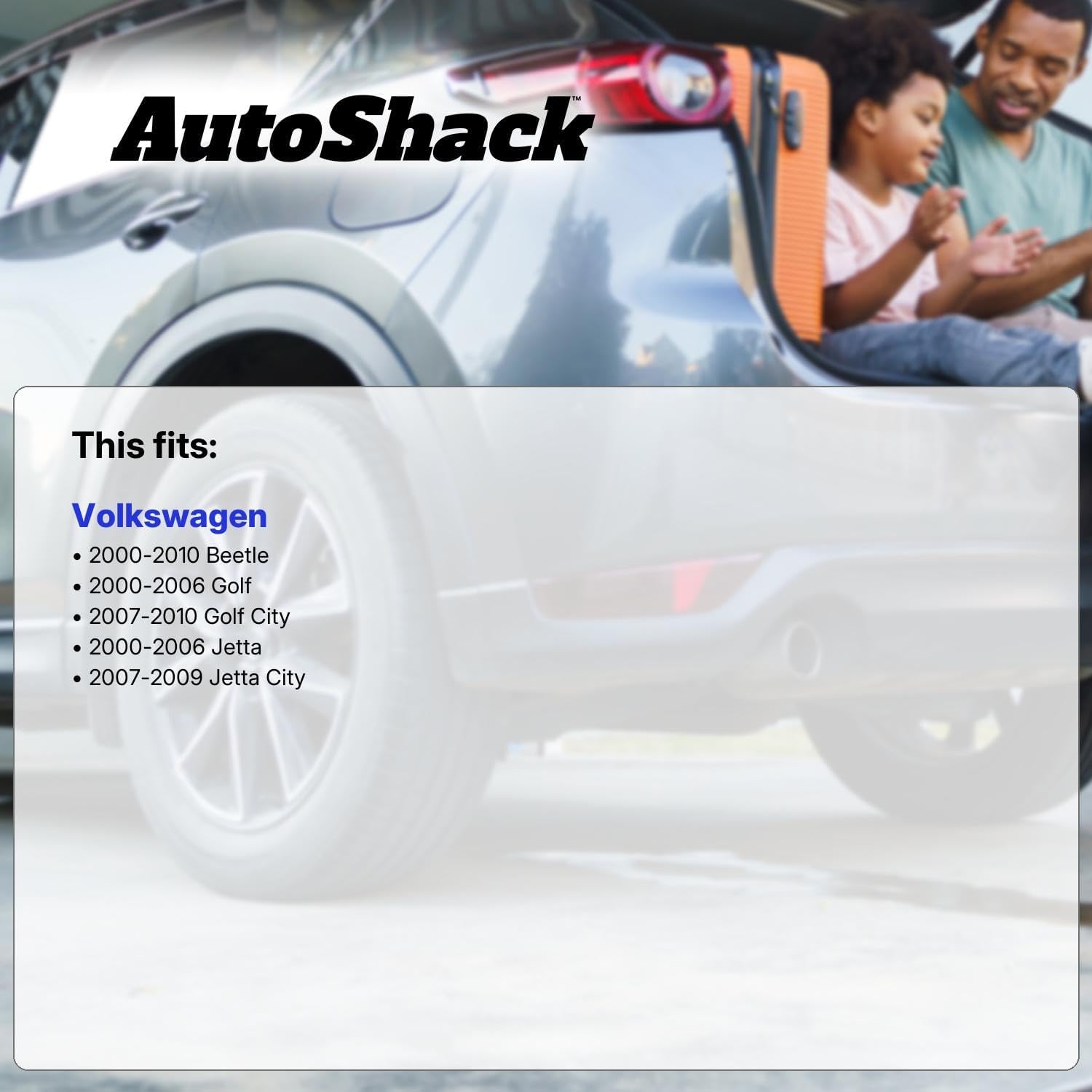 AutoShack Front Vented & Rear Solid Coated Brake Rotors + Ceramic Pads 12-PC Brake Kit Replacement for 2000-2010 Volkswagen Beetle 2000-2006 Volkswagen Jetta ArmorStop