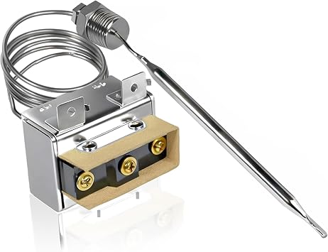 1177 High Limit Thermostat Compatible with Robertshaw, Atosa, Imperial | 3/8" MPT Stuff Box, Hi Limit 450F, Replaces LCCM2003000 301030005 42564, Compatible with American Range, Anets, Tri-Star