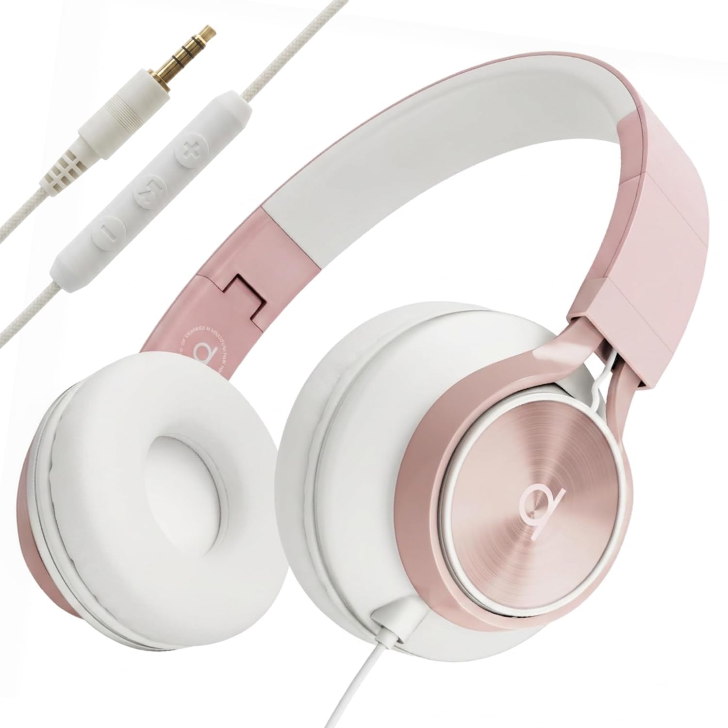 ARTIX CL750 Wired Headphones with Mic & Volume Control — Noise Isolating On-Ear Headphones for Computer and Laptop Wired, Plug in Corded Headphone Over Ear with Wire (Foldable, Aux Jack 3.5mm)-image-4
