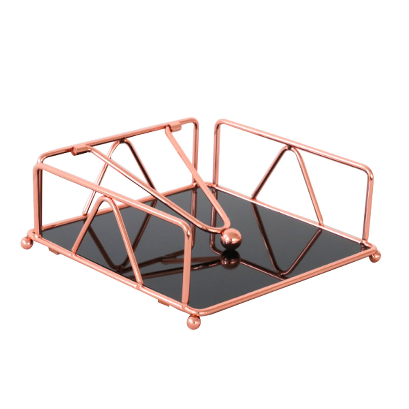 Boîte à mouchoirs en acrylique rose gold de luxe pour une décoration raffinée
