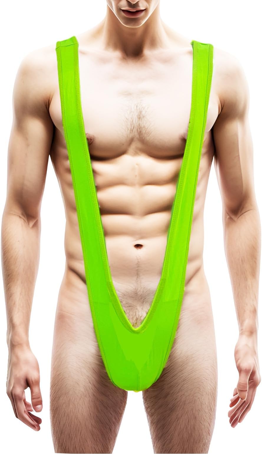 KKmeterMen's Mankini Swimsuit Jock Straps Bikini Costume V Sling Thongs Bodysuit Underwear