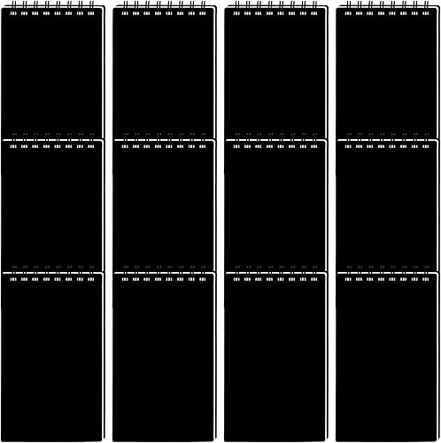 Miniatura 7 de wavamawa Paquete de 12 cuadernos de bolsillo, pequeños blocs de notas de 3 x 5 pulgadas, mini cuaderno en espiral, tamaño de bolsillo, papel rayado