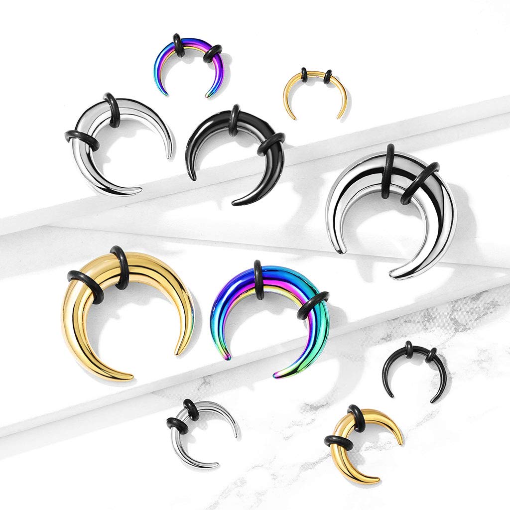 Piercing de barra de dilatación de acero inoxidable en muchos colores (1,6 – 10 mm), Acero inoxidable acero inoxidable 316L
