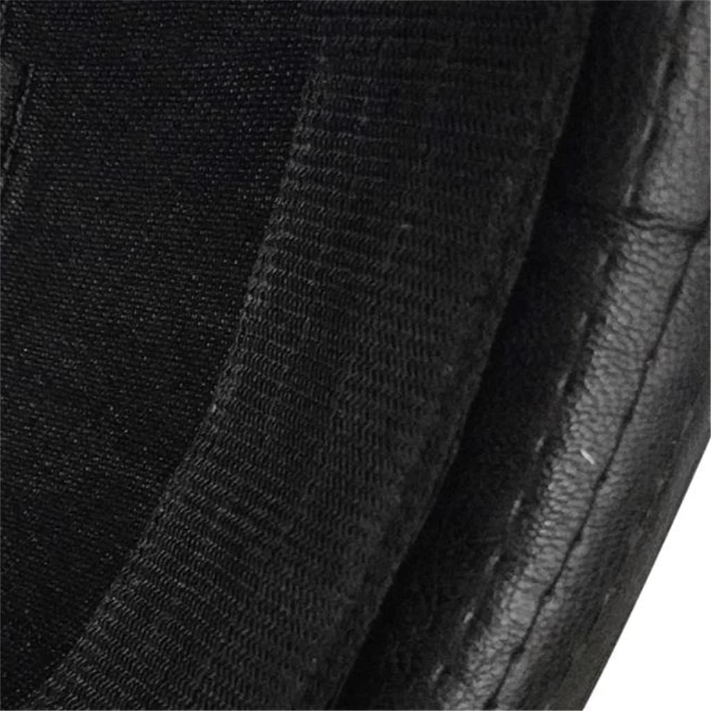 JSEIAJB Men Black Leather Trilby Hat Male Fedora Cap Retro Women Autumn Men's Vintage Jazz Hats