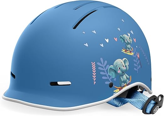 OutdoorMaster Toddler Helmet, Toddler Bike Helmet, Bike Helmet for Youth Boys & Girls, Kids Helmet with Visor, Dial Fit Adjustment Ventilation Multi-Sport Helmet for Bicycle Skate Scooter Longboard