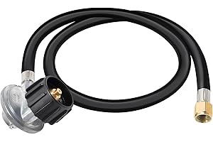 Universal 3FT Propane Regulator and Adapter Hose
