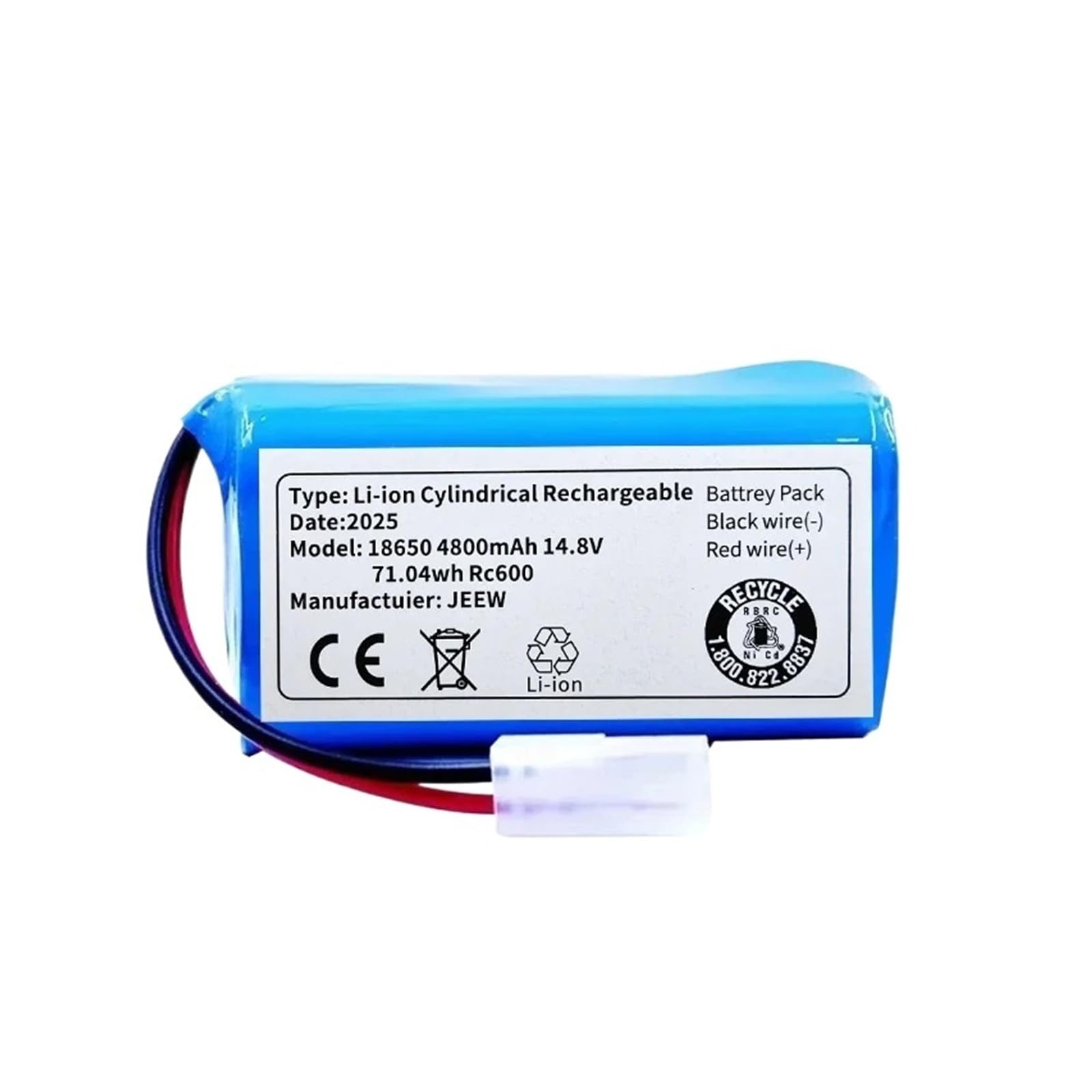 Cjkkunah 4800Mah-1 Replacement Li-Ion Battery，Compatible For Xiaomi，G1 Mi Essential Mjstg1 Robot Vacuum Cleaner(4800Mah-1)