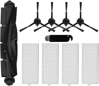 Side Brush, HEPA Filter, Mop Replacement Compatible with Polaris PVCR 6001 IQ Home Aqua/Beko VRR80214VB VRR94314VB Robot Vacuum Cleaner036