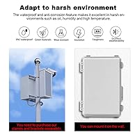 Vista 5 de Caja de Encerramiento Eléctrico Grande Impermeable ip67 Caja de Conexiones al Aire Libre de Plástico ABS y Caja de Proyecto