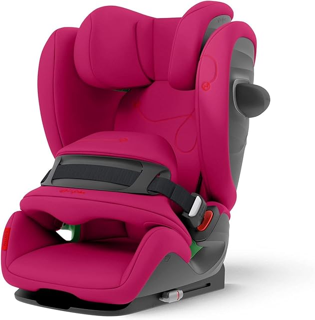 CYBEX Gold Pallas G i-Size Fotelik samochodowy, Do samochodów z i bez ISOFIX, 76 - 150 cm, Od ok. 15 miesięcy do ok. 12 lat (ok. 9 - 50 kg), Magnolia Pink