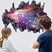 Wall Sticker CHANS 3D Outer Space Galaxy Meteorites, Removable Vinyl Wall Art Murals,DIY Home Decals