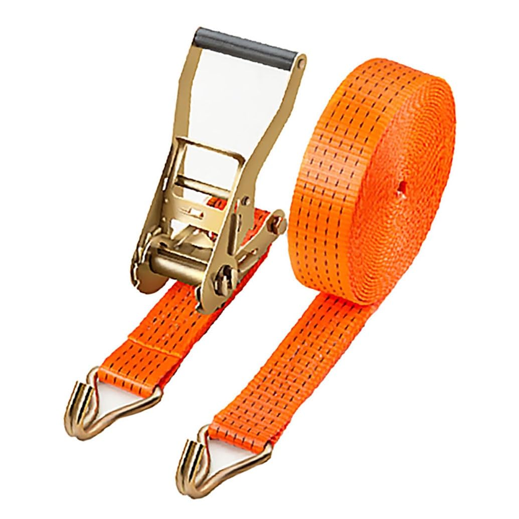 Set Di Cinghie A Cricchetto Resistenti, Cinghia A Cricchetto, Cinghia Di Ancoraggio Regolabile, Cinghia Con Gancio Per Rimorchio Camion(W 3.8cm/1.50in,L 16m/630in.)