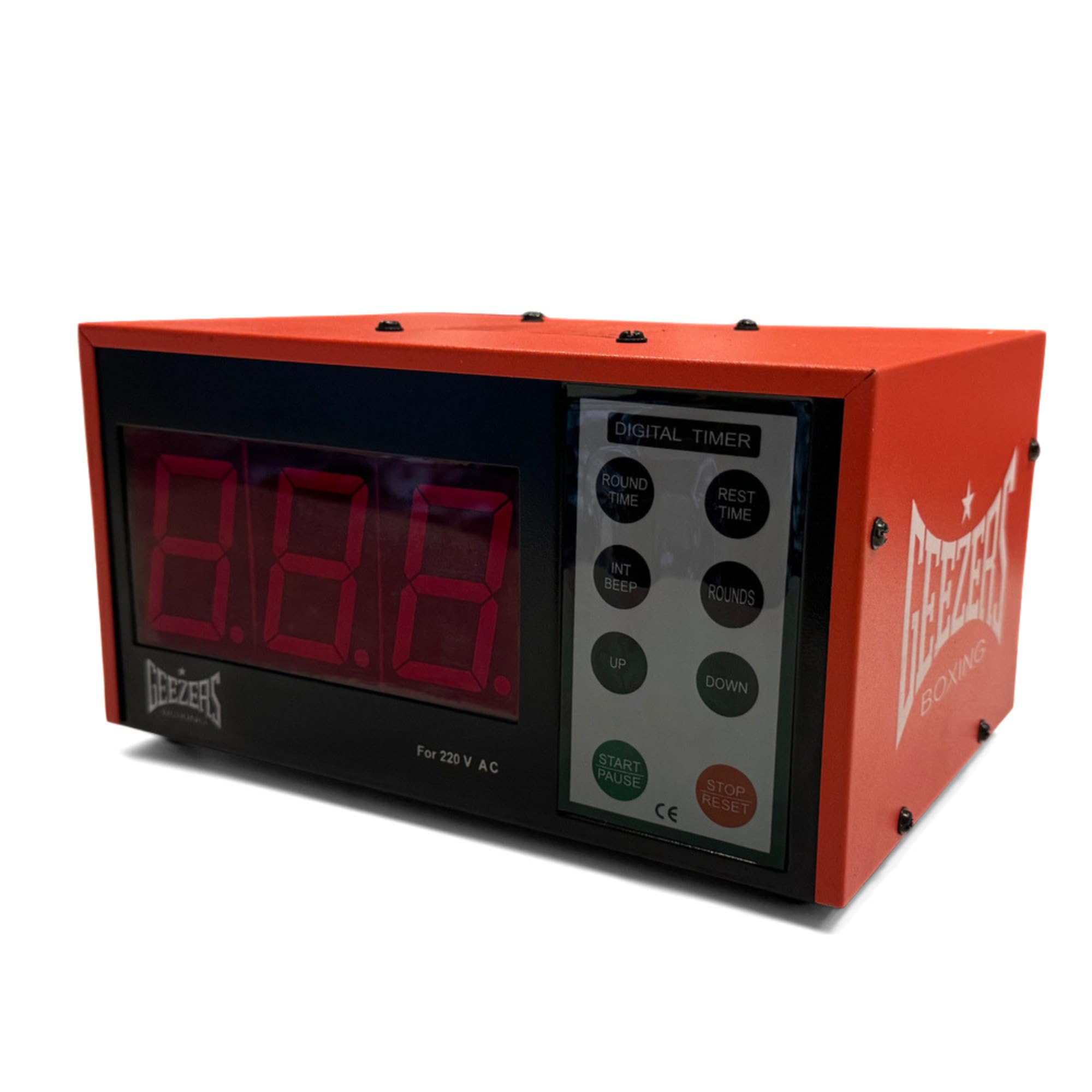 Geezers Boxing Digital Gym & Boxing workout timer Heavy Bag, Punch Mitts, Double end bag, Jump rope, shadow Boxing and Medicine ball routines, Boxing Training, Coaching Equipment, Gym Gear
