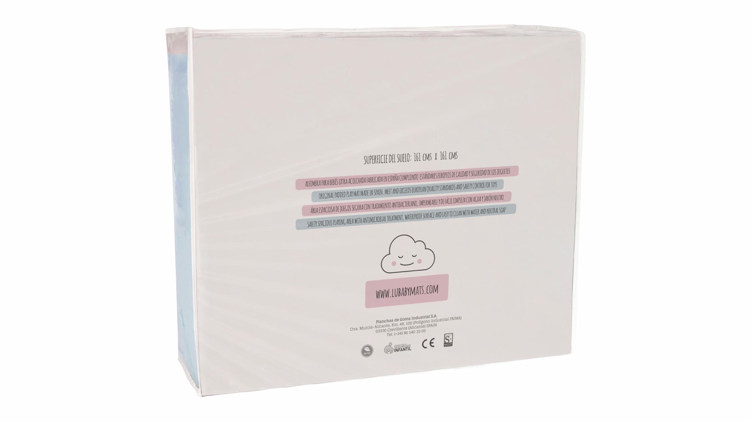 LuBabymats - Tappeto puzzle per bambini in schiuma EVA, imbottitura extra, colore beige