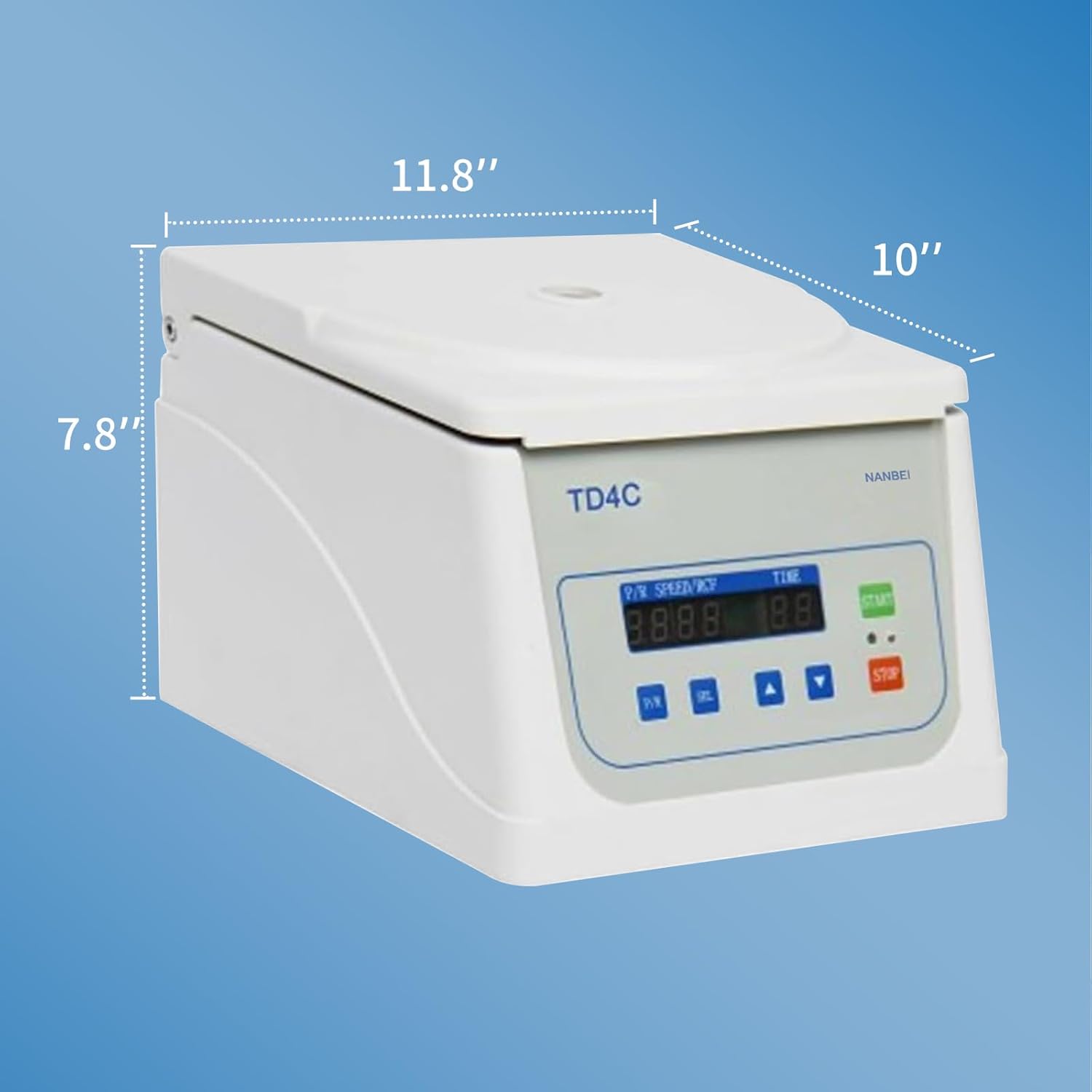Electric Lab Centrifuge Desktop Centrifuge Machine Timer 0-99min Medical Laboratory Practice Low Speed 4000RPM Centrifugal Imbalance Protection Force 1880xg Voltage 110V