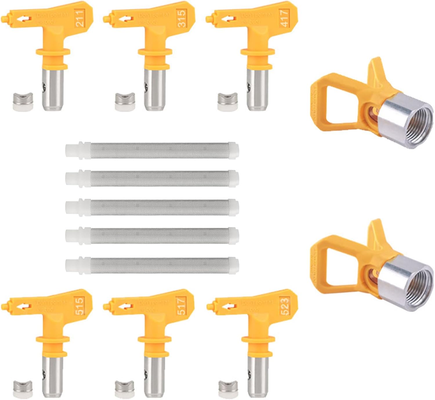 Airless Sprayer Nozzle Tip Seat Filter for Professional Painting Tools Durability Metal Construction Paint Sprayer Set