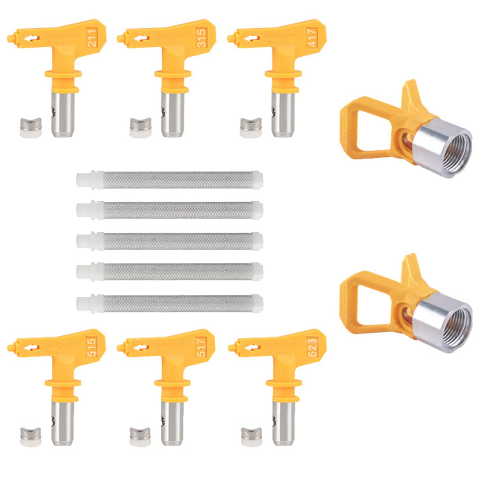 Msioytog Set C Premium Airless Sprayer Components Set With Nozzles Seat Filter Metal Painting Tool Part High Efficiency Sprayer Filter