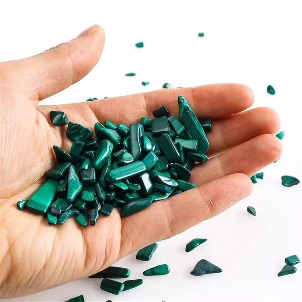 Pierre de malachite naturelle AMUCK gravier 9mm-12mm pierres pour décoration maison