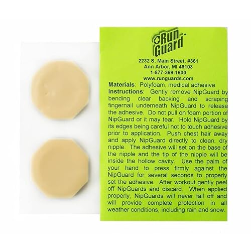 Nipguards Nipple Cover - Guaranteed Nipple Protection Since 1998 For Endurance Athletes (20) Nude #TOP2