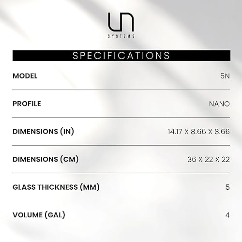 Miniatura 94 de Ultum Nature Systems - Acuario sin marcos ultratransparente, cristal con poco hierro, bordes con corte a inglete a 45º, grosor de 13/64 a 15/32