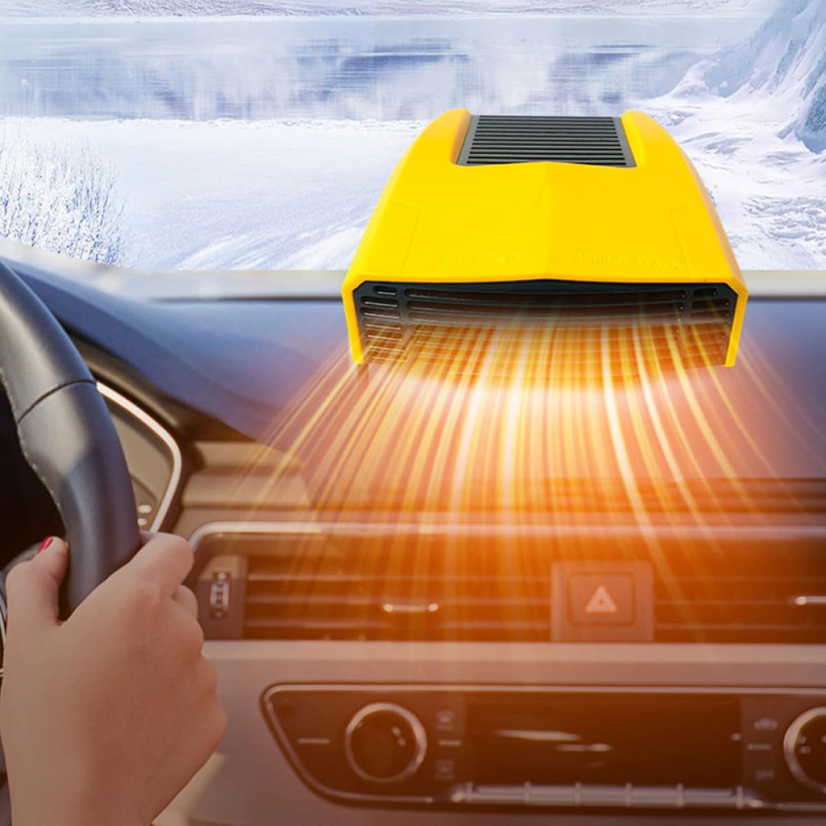 Portable Car Windshield Defroster Heater Fan 180w Energy-Saving Abs Material with Defogging Function for Camping and Automotive Use