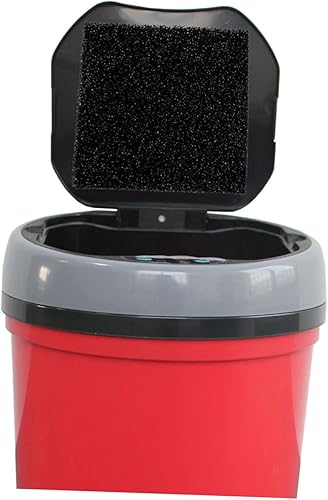 Miniatura 2 de Cabilock 12 piezas de filtro de basura de algodón compost Caddy filtros de carbón activado, cubo de basura, cubo de basura, desodorantes negros para