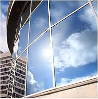 Vista 1 de Película de ventana para privacidad y protección solar plateada 15, BDF EXS15 EXTERIOR, oscura, de BuyDecorativeFilm