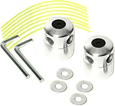 Samos Professional 2-in-1 Universal Brush Cutter Head with Metal Chains - Replacement Accessory Compatible with Kawasaki Stihl Husqvarna Brushcutters - Durable Replacement for Cutting Grass and Weeds