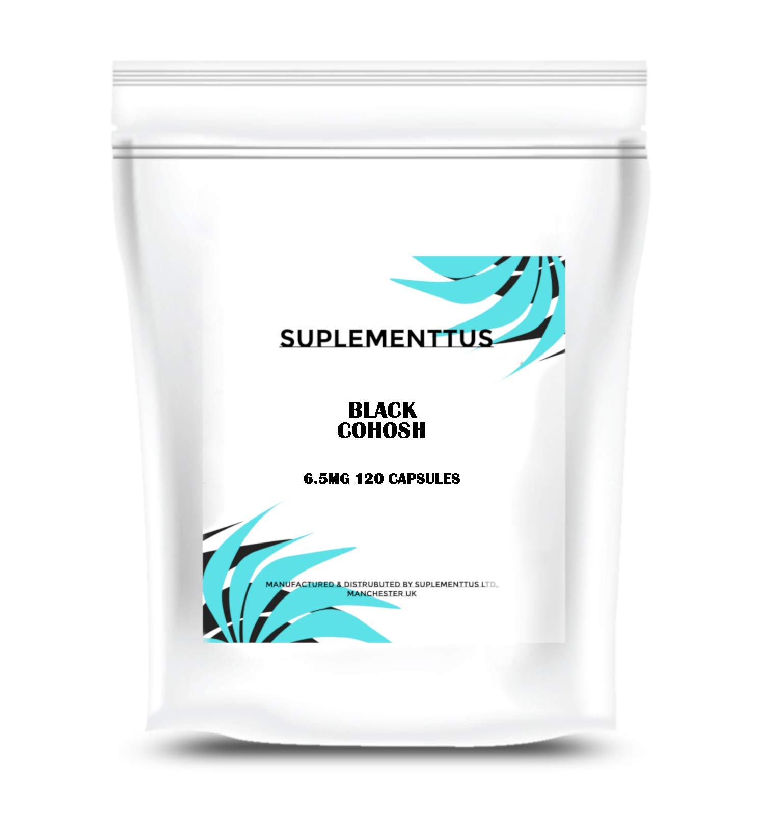 Black Cohosh Root 6.5mg Capsules Natural Supplement - SUPLEMENTTUS UK Manufactured (120)