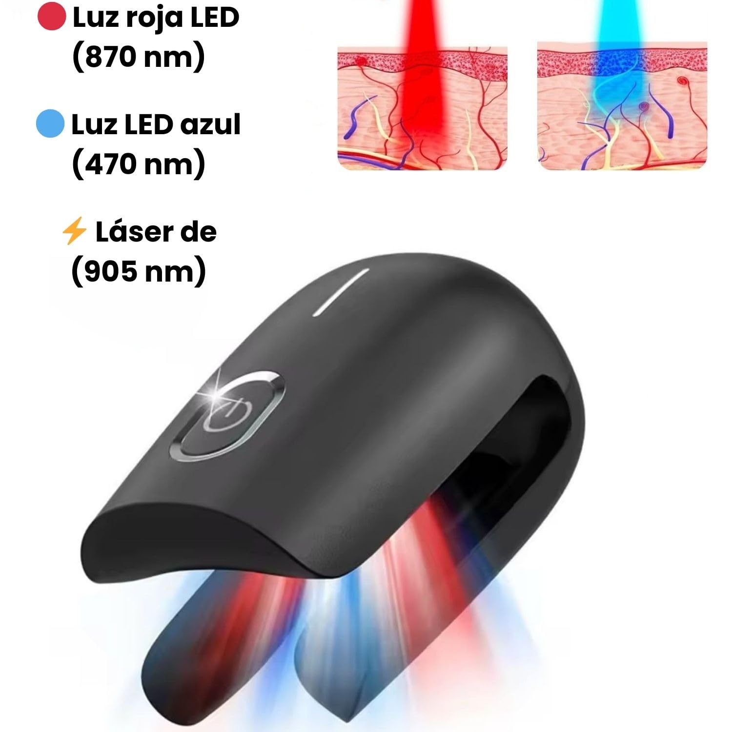 Tratamiento hongos uñas pies - Tratamiento Laser onicomicosis - antihongos - antifungico para uñas pies y manos - Eliminar micosis - potente tratamiento anti hongos - Quita hongos (Negro)