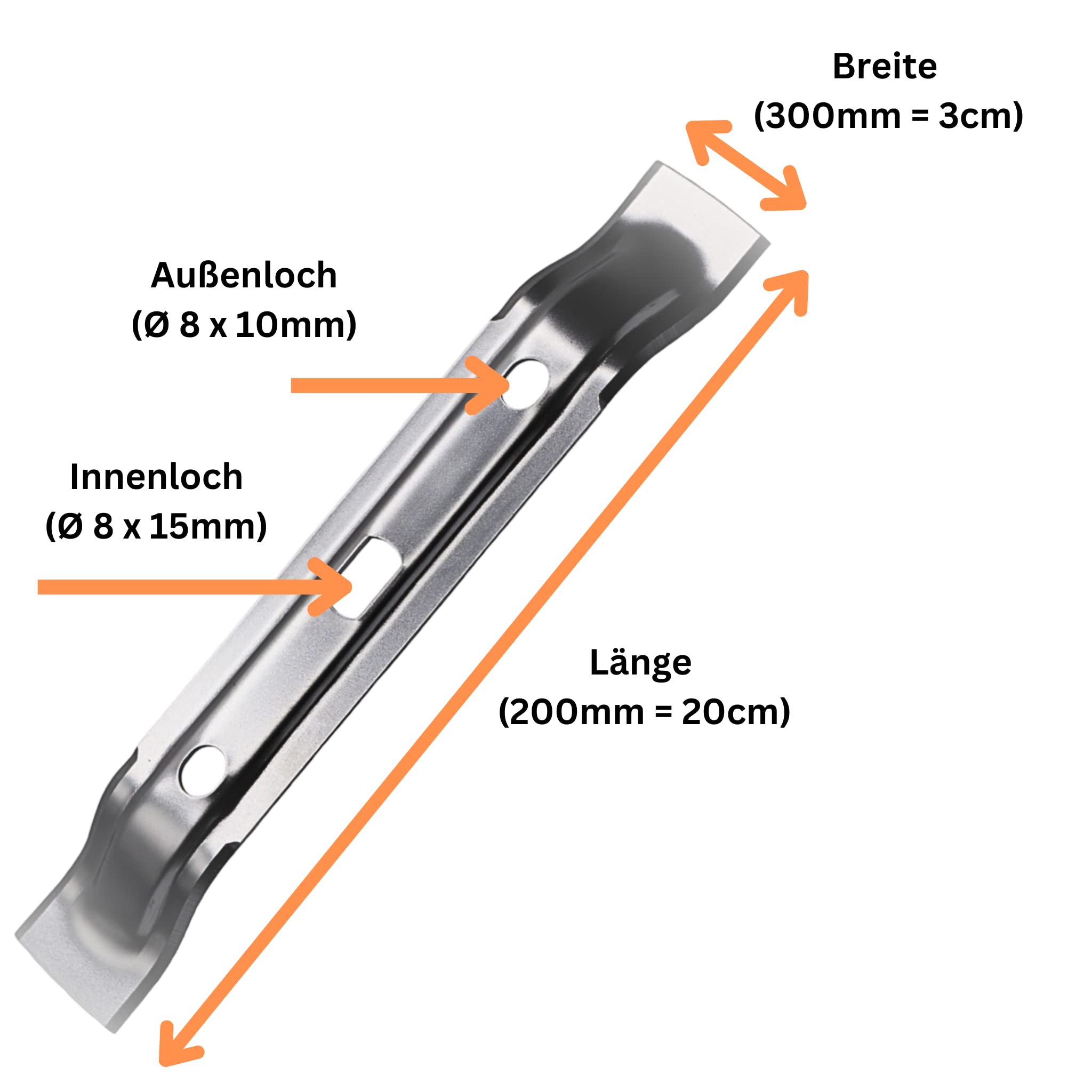 Lame Tondeuse Gazon 40 Cm 19,8CM Lame Pour Tondeuse VIKING IMOW MI 422 422P 422.0 422.0P / 6301 Lame Tondeuse Alpina - Foto 9