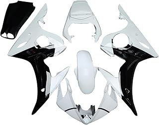 Bruce & Shark(ブルース・サメ)YZF 600 R6カウル 適用ヤマハ YZF 600 R6 2003-2004 カウル 加工不要 射出成型 カスタム対応 ボルトセット付き 外装パーツセット カスタムパーツ カウルセット 塗装作業あり タイプ165