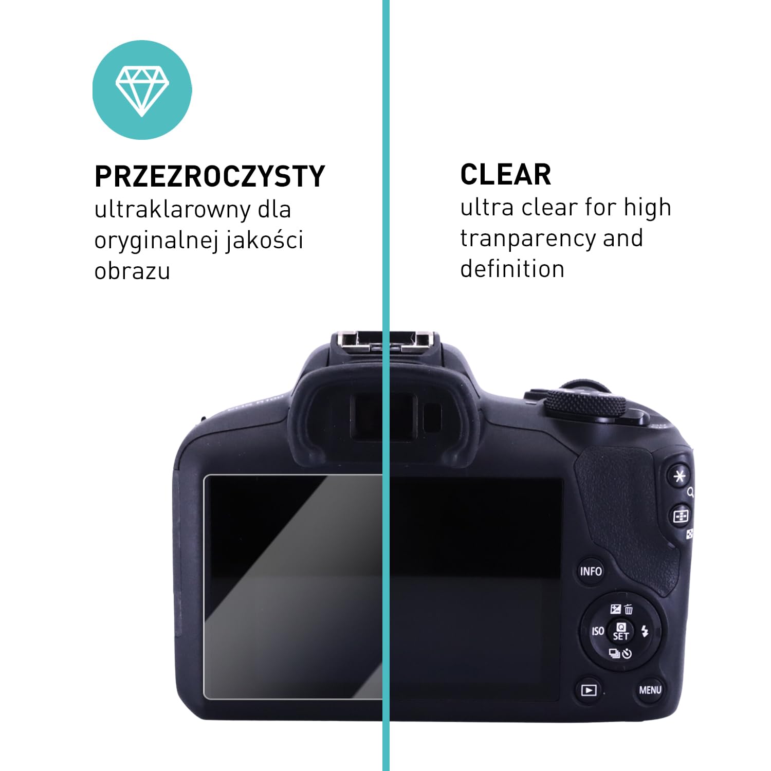 smartect Szkło Hartowane 3 Sztuki dla Canon EOS R100 | Szklana Ochrona Ekranu HD Anti-Zarysowania, 0.3 mm Ultra-przezroczyste, Twardość 9H, Odporne na Uderzenia, Bez Pęcherzyków