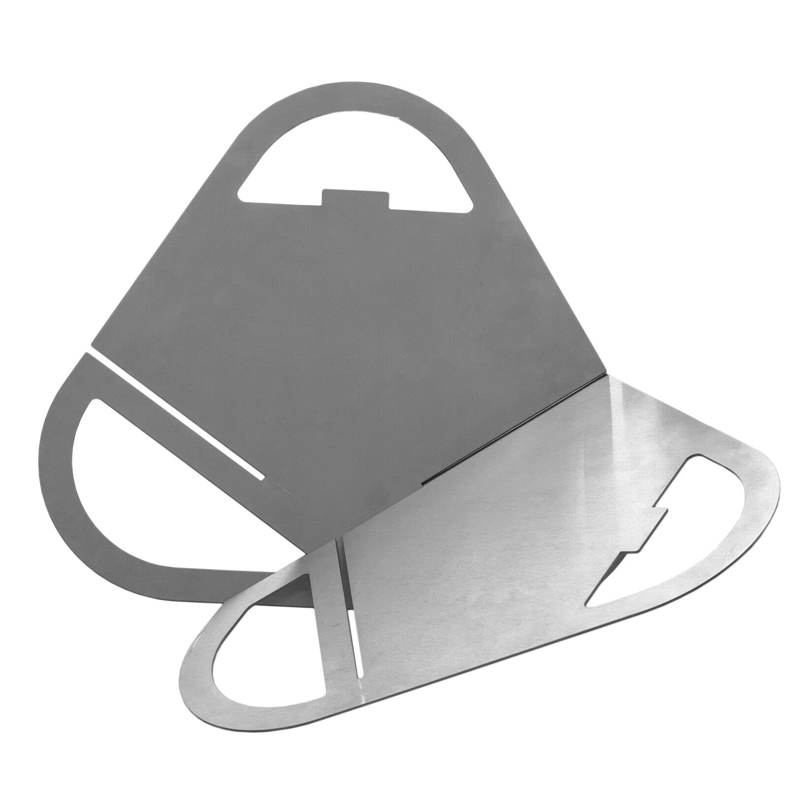 Feuerstelle 56 x 56 cm aus Edelstahl Mobile Feuerschale BBQ Lagerfeuer klappbar Gartenfeuer Feuerkorb Feuertonne für Terrasse und Garten Grill