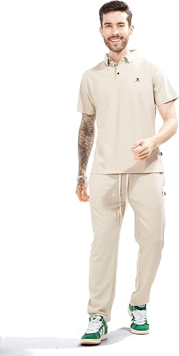 WEET Cotton Polo Tshirt and Pyjama Set for Men,Night Wear for Men,Men's Pyjama Set 133