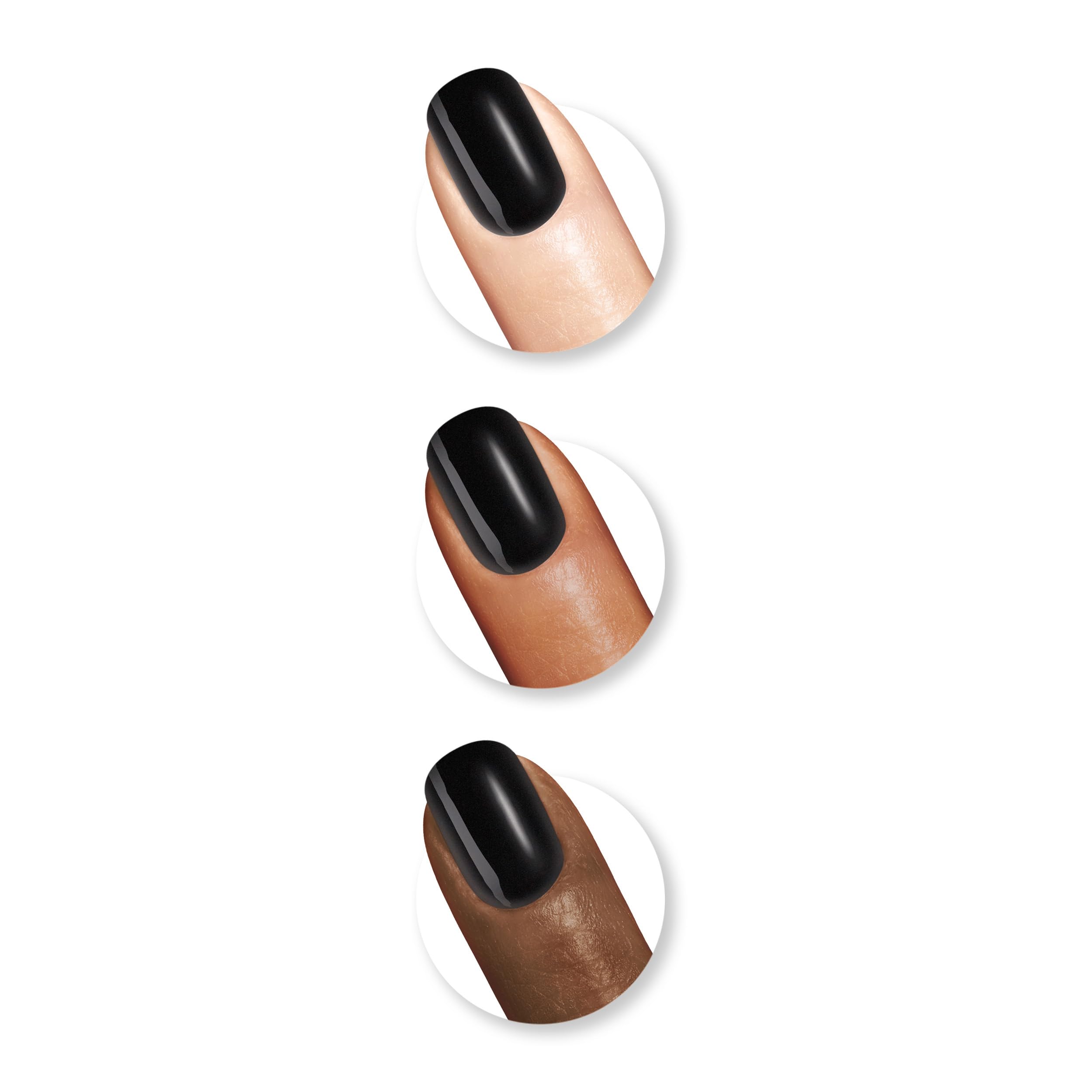Sally Hansen Miracle Gel żelowy lakier do paznokci, długotrwały, trwałość do 14 dni, nr 460 - Blacky