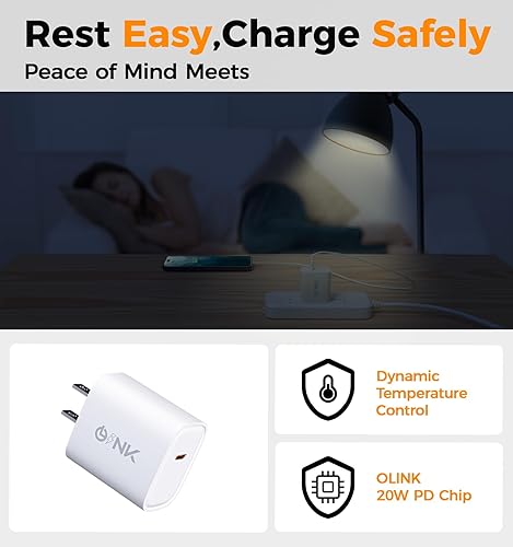 Miniatura 4 de Adaptador de corriente USB-C de carga rápida PD de 20 W, enchufe de pared USB C universal para viajes, bloque de carga USB C compacto y ligero para