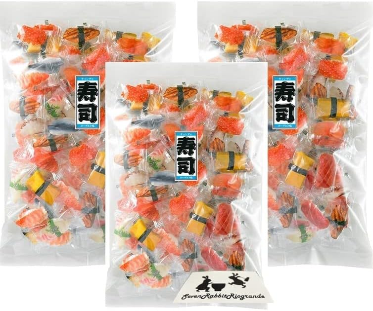 Selectable Quantity Sushi Candy Present, Sweets, Petite Gift, Overseas Business Trip, Japan, Souvenirs, Dagash, Prizes, Events, Coarse Products, Large Amount, Small Bag, Homestay, Individual