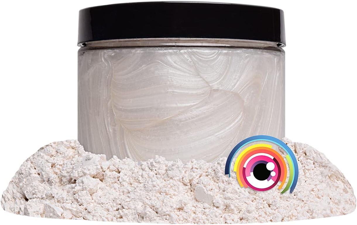 Eye Candy Pigments Premium White Mica Powder - Daigi (50gr) - for Epoxy, Resin, Soap, Paint, Woodworking, Acrylic Pouring, Bath Bombs, Fishing Lures - DIY Arts and Crafts Additive - Image 4