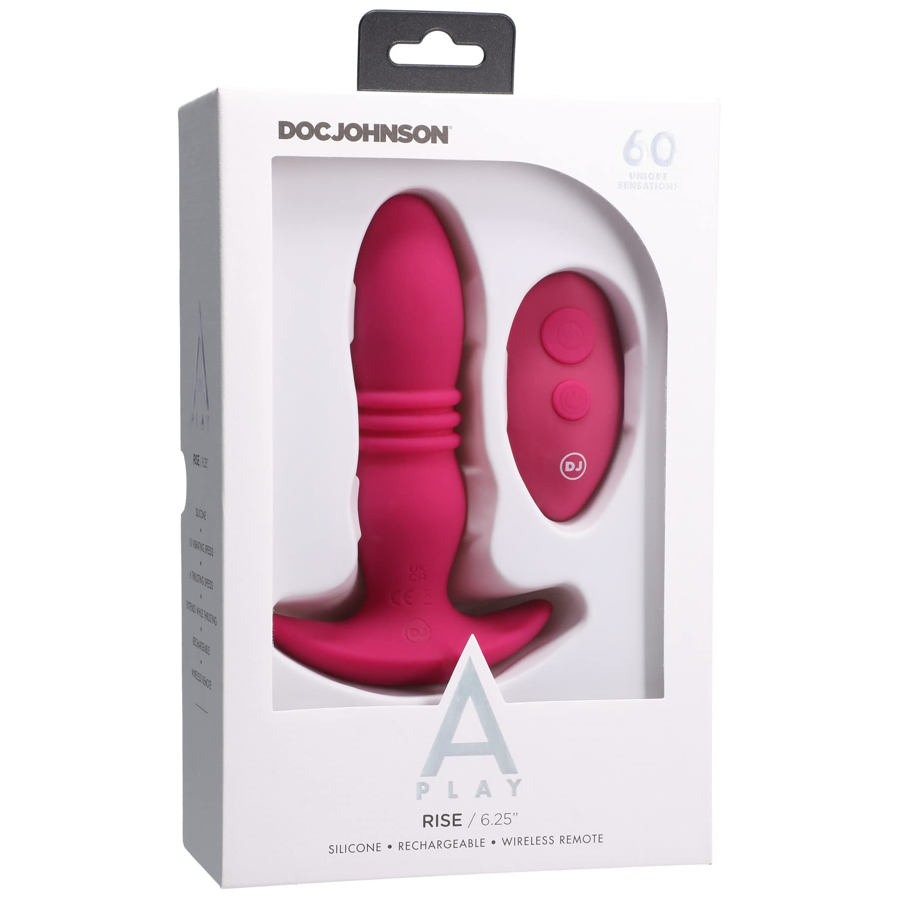 A-Play - RISE - Silicone Anal Plug with Remote - Pink
